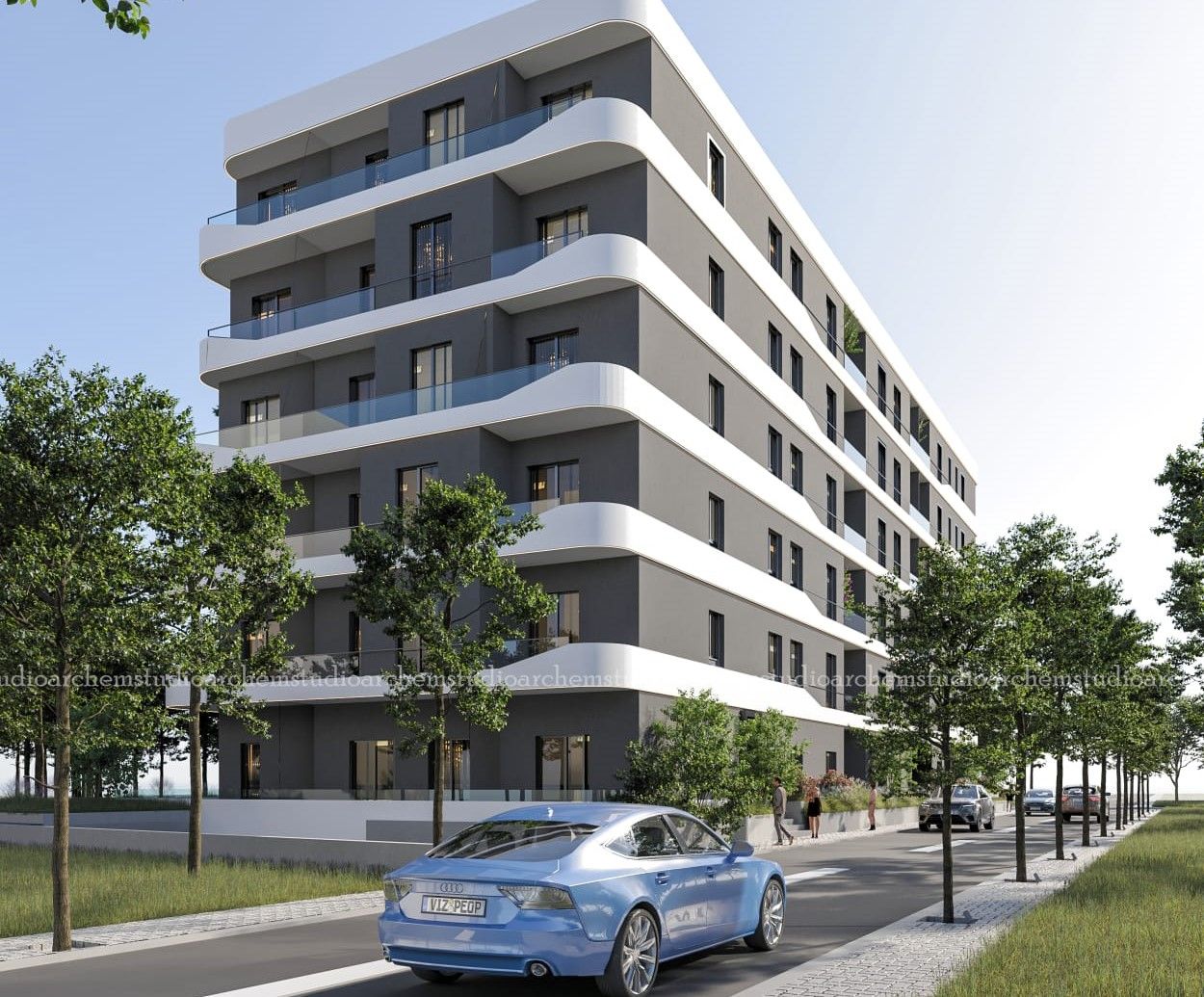 Eladó Lakás Golem Durres-ben Albániában Egy építés Alatt álló új épületben, Közel A Strandhoz